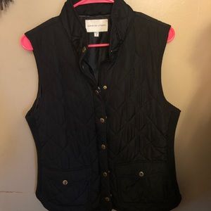 Adrienne Vittadini quilted vest sz M
